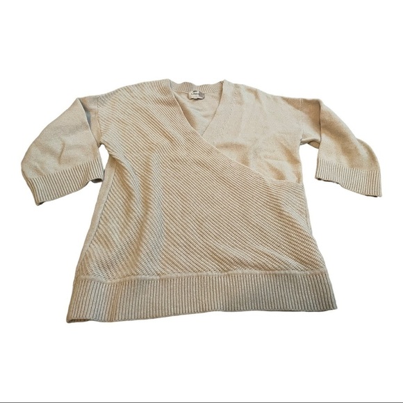 CHARLI Lanie tan sweater pullover V neck XS-small - Picture 5 of 15